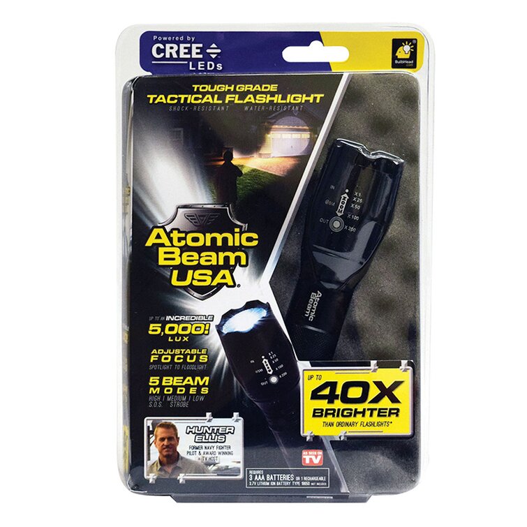 Atomic deals beam flashlight